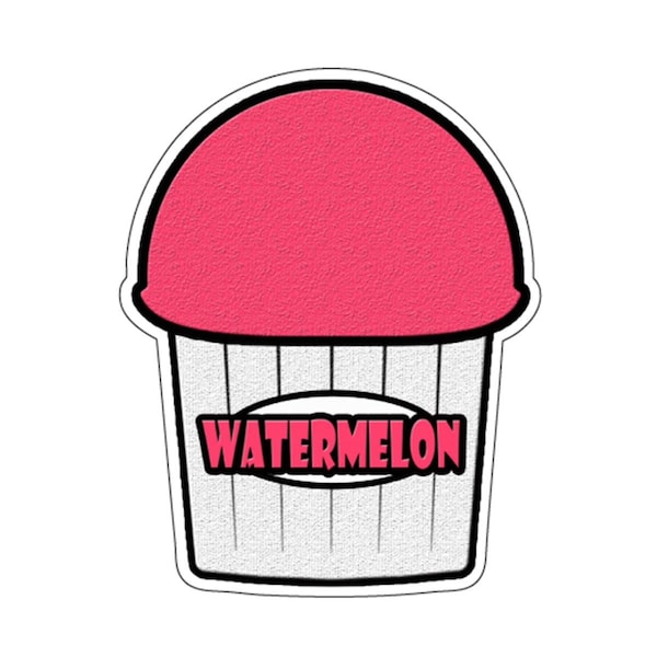 Amistad Watermelon Flavor Italian Ice Die-Cut Decal - Shaved Ice Cart AM3949855 - main